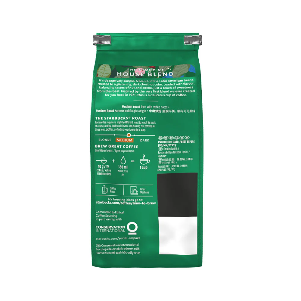 STARBUCKS® House Blend (Medium Roast & Ground Coffee)