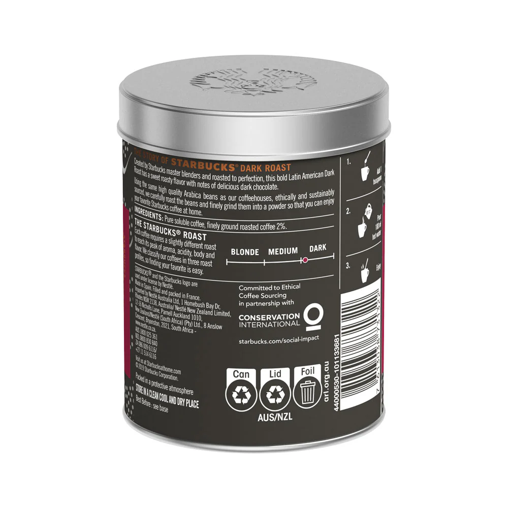 STARBUCKS® Dark Roast - Premium Instant Coffee