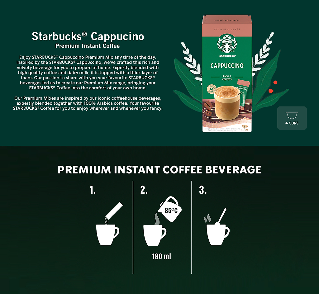 Starbucks® Caffè Mocha Premium Instant Coffee Starbucks® Caffè Mocha Premium Instant Coffee