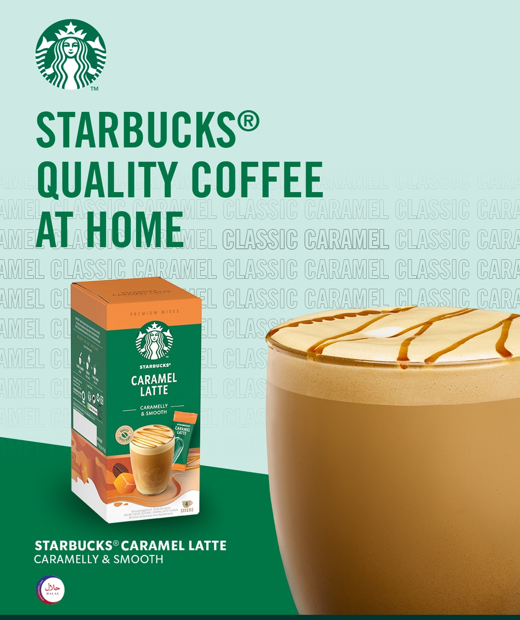 Starbucks® Caramel Latte Premium Instant Coffee Starbucks® Caramel Latte Premium Instant Coffee