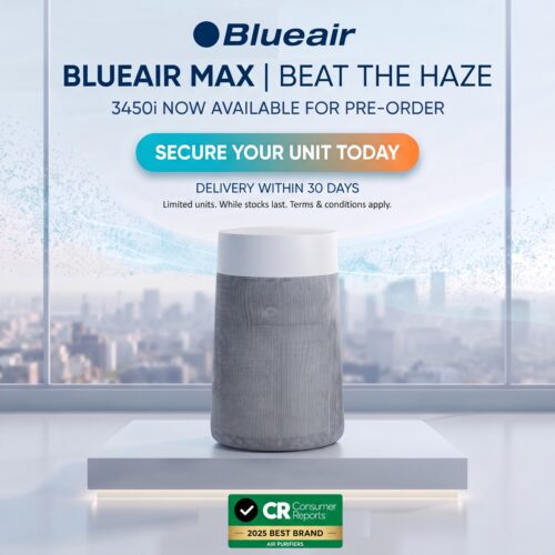 [PRE-ORDER] Blueair Blue Max 3450i Air Purifier [Model: 110088] - Delivery within 30 Days (Strictly No Cancellations)
