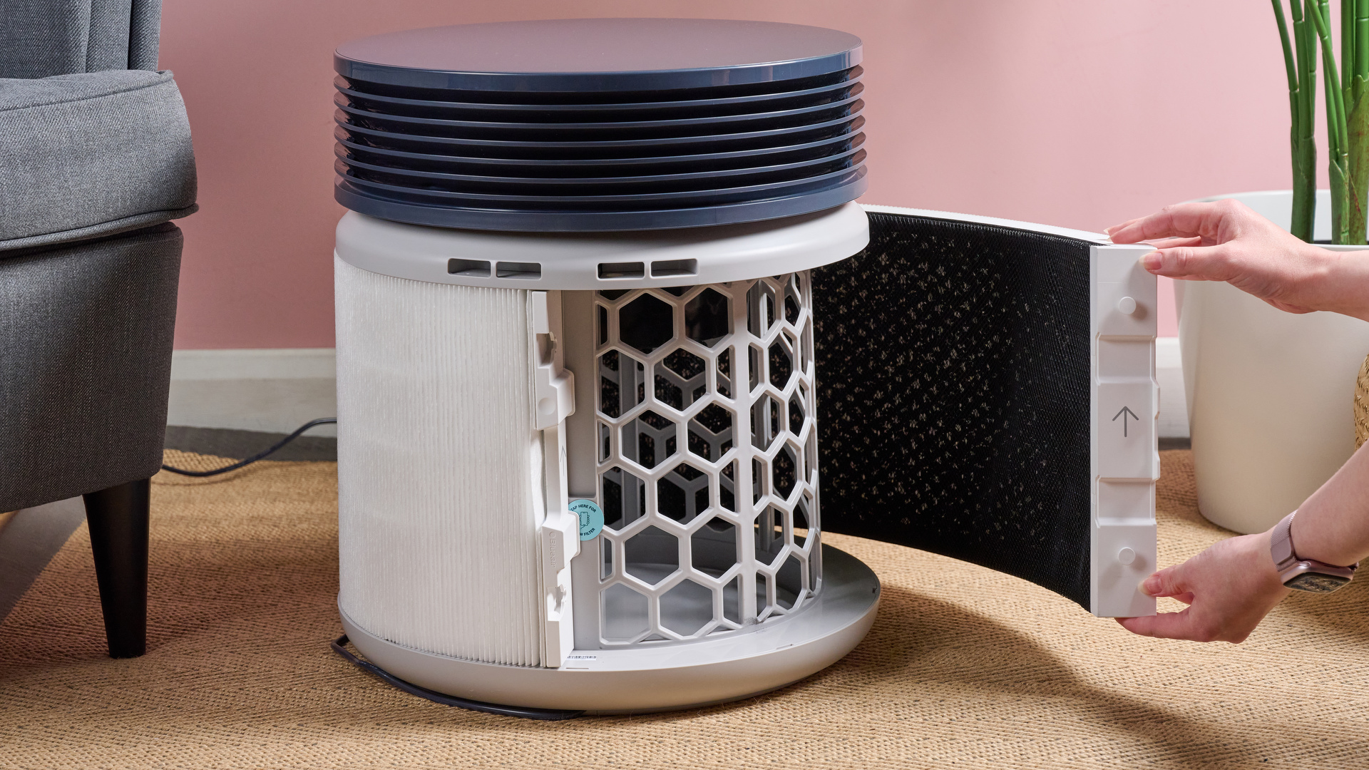 Blueair Blue Signature™ SP4i Air Purifier | HEPA Silent | Smart AirSense | WiFi App Control | Large Room 705 to 3,385ft (112932) - Image 7