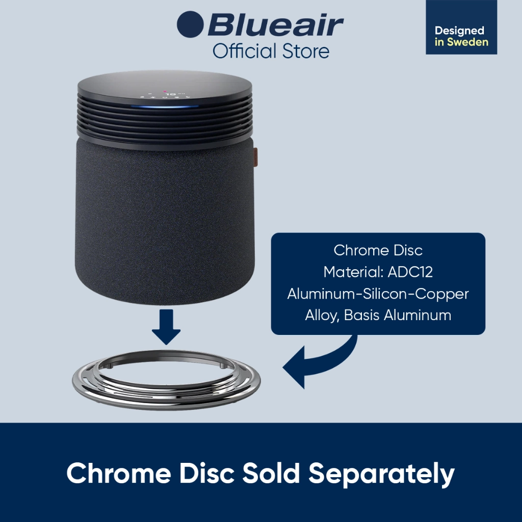 Blueair Blue Signature™ SP4i Accessory Ring Base - Chrome (113410) - Image 2