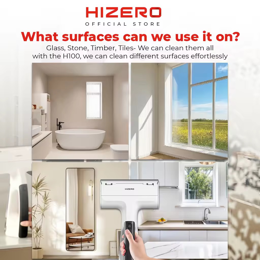 HIZERO H100 Handheld Bionic Floor Cleaner | Cordless 4-in-1 Wet & Dry Mop | No-Suction Technology | Self-Cleaning - Image 2