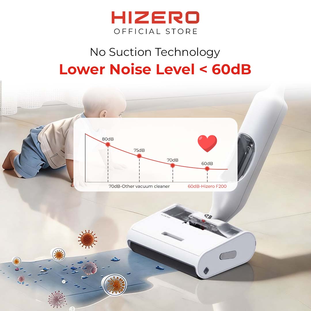 Hizero F200 Bionic All-in-One Cordless Hard Floor Cleaner | Sweeps, Mops & Self-Cleans - Image 5